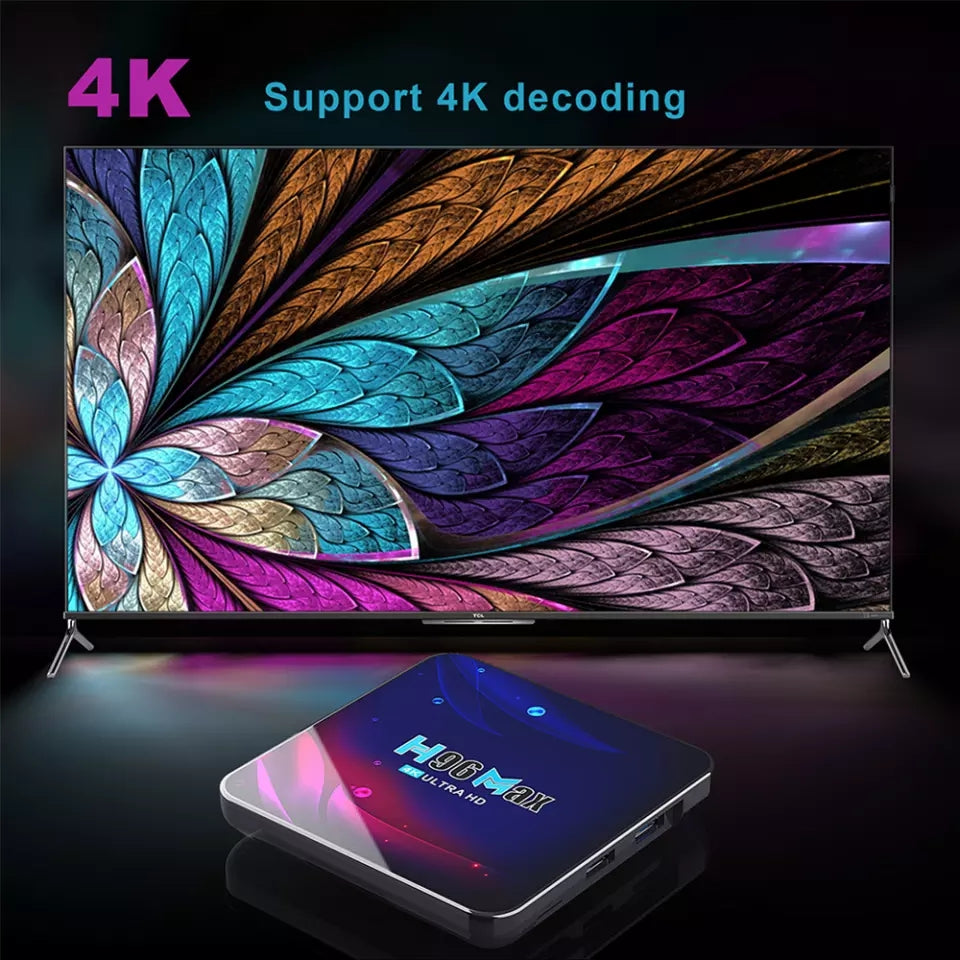 NO vip-X96 Android TV Box – 4K Smart Media Player with WiFi, HDMI & App Support